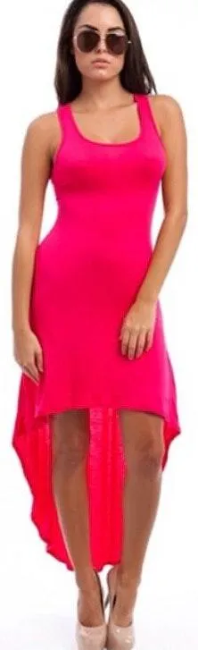 Pink High low tank dress Size L - Image 4