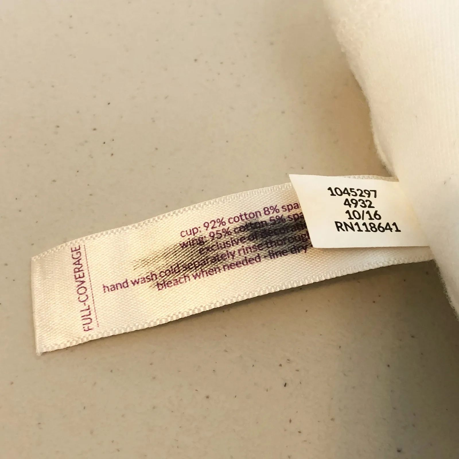 Cacique 44F Bra White‎ Full Coverage Underwire Support Plus Size Lane Bryant 48 - Image 9