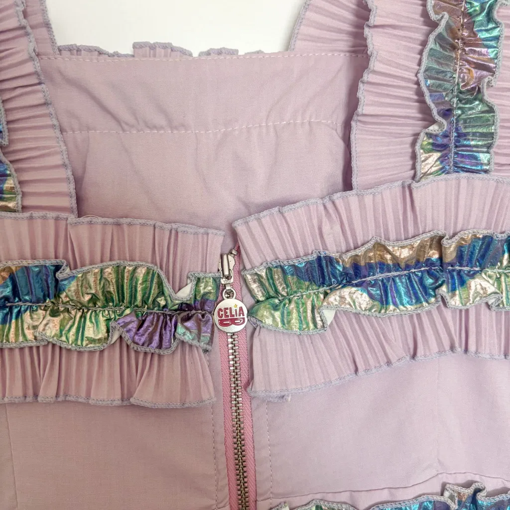 CeliaB Maxi Dress Tiered Ruffle Purple - Image 5