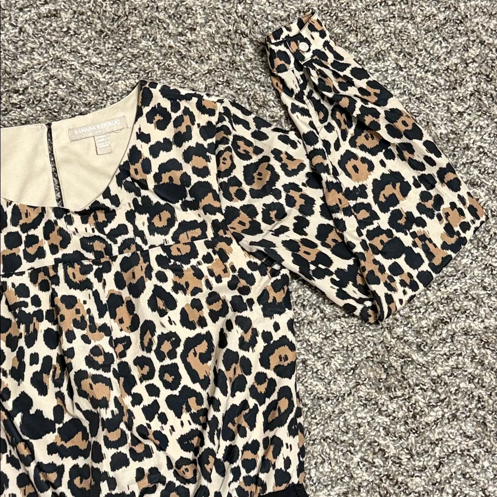 Banana Republic Leopard Print Dress - Image 3