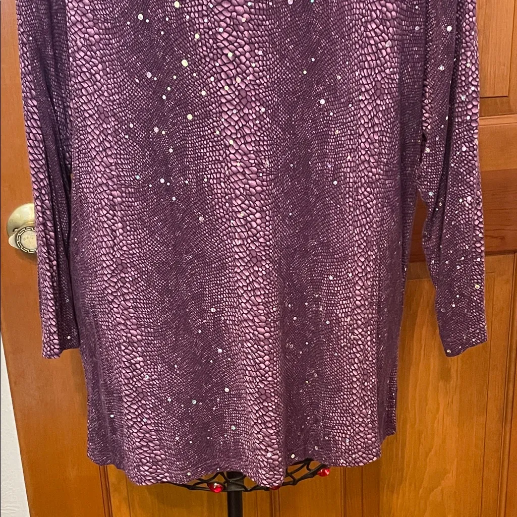 💖💖💖BOGOHO 💖💖💖Sparkling Purple Blouse-Medium - Image 3