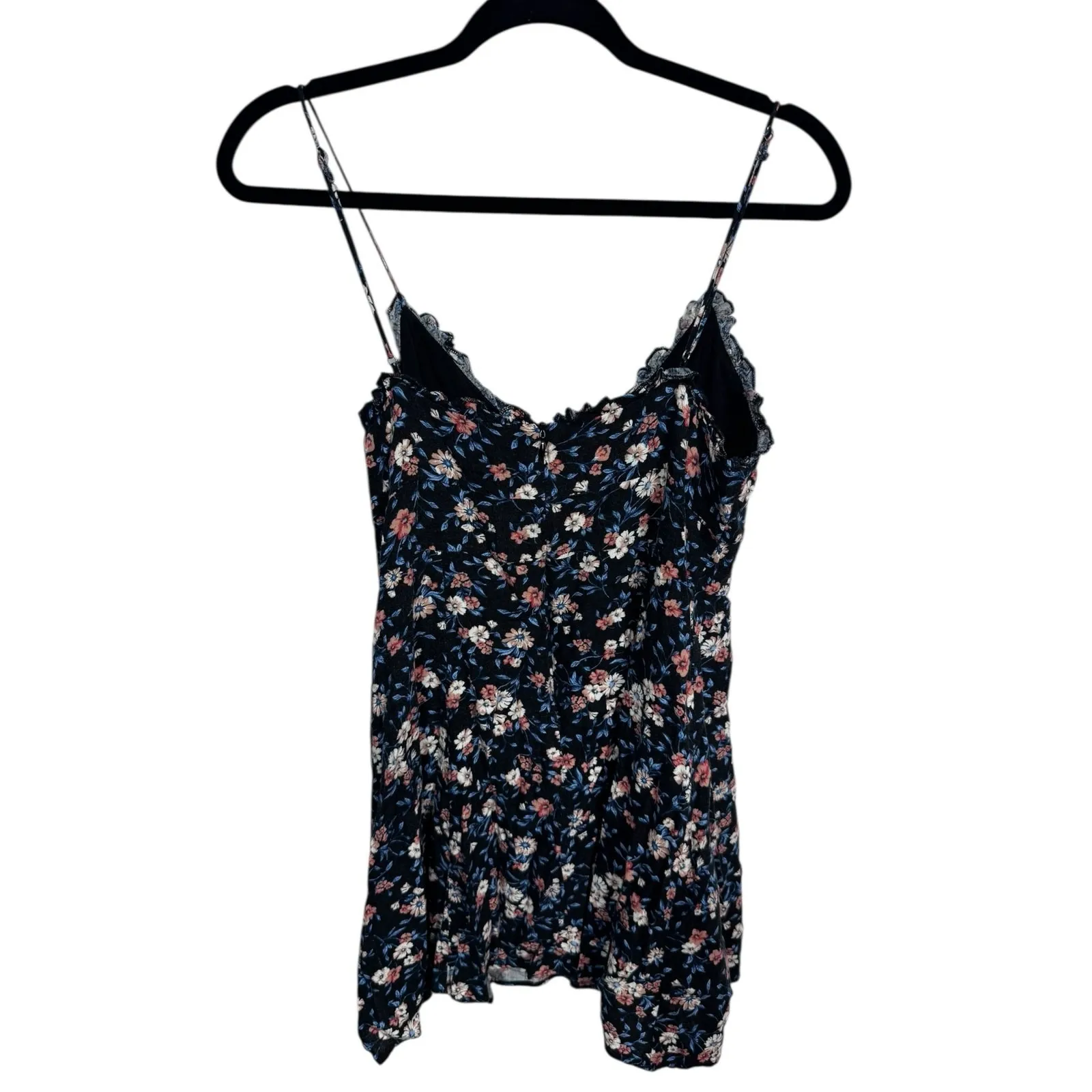 Lulus‎ Red White Ditsy Floral Midi Dress Retro Romantic Boho Cottage Victorian M - Image 3