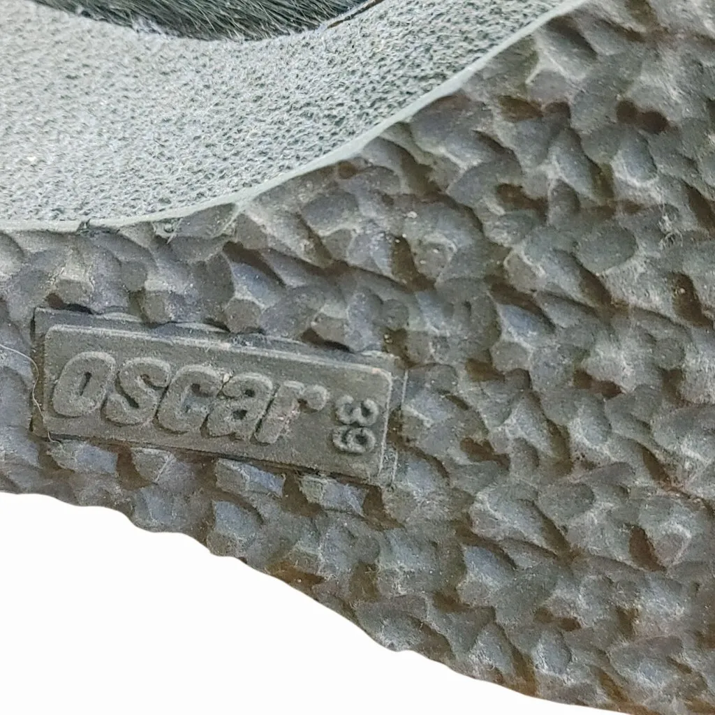 Oscar Sport Boots Black Ponyhair Fur Lace Up Après Ski Size 39 Wool Leather - Image 5