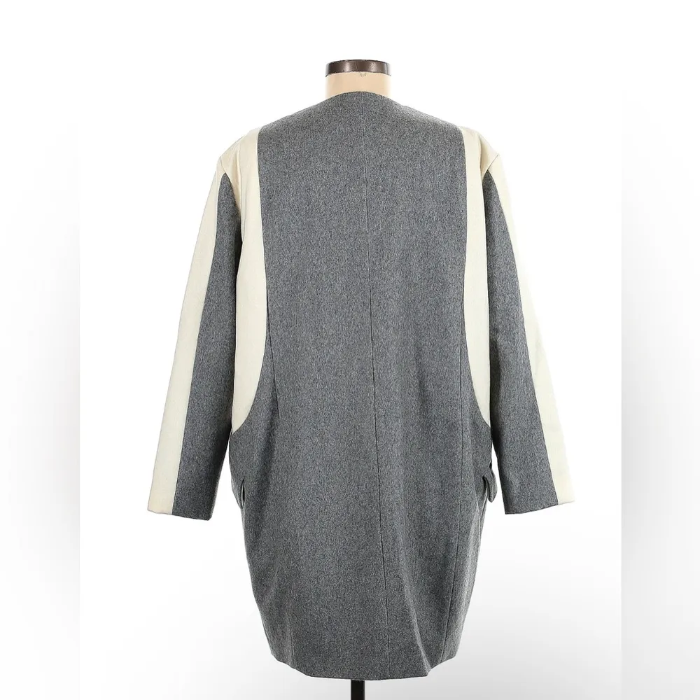 ASOS Cocoon Oversized Gray Coat - Size 8 - Image 3