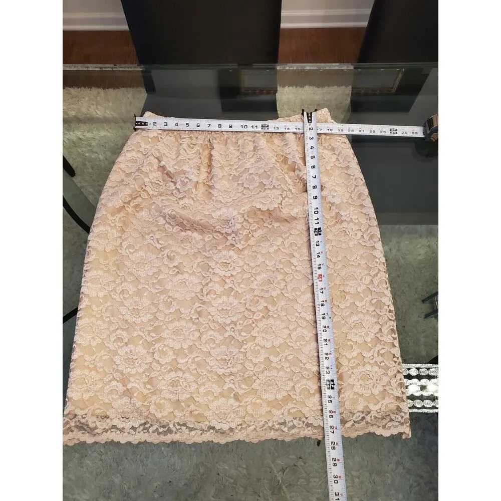 David Rose Beige Mother Of The Bride Lace Skirt & Button Down Shirt 2 Pc Set 22W - Image 14