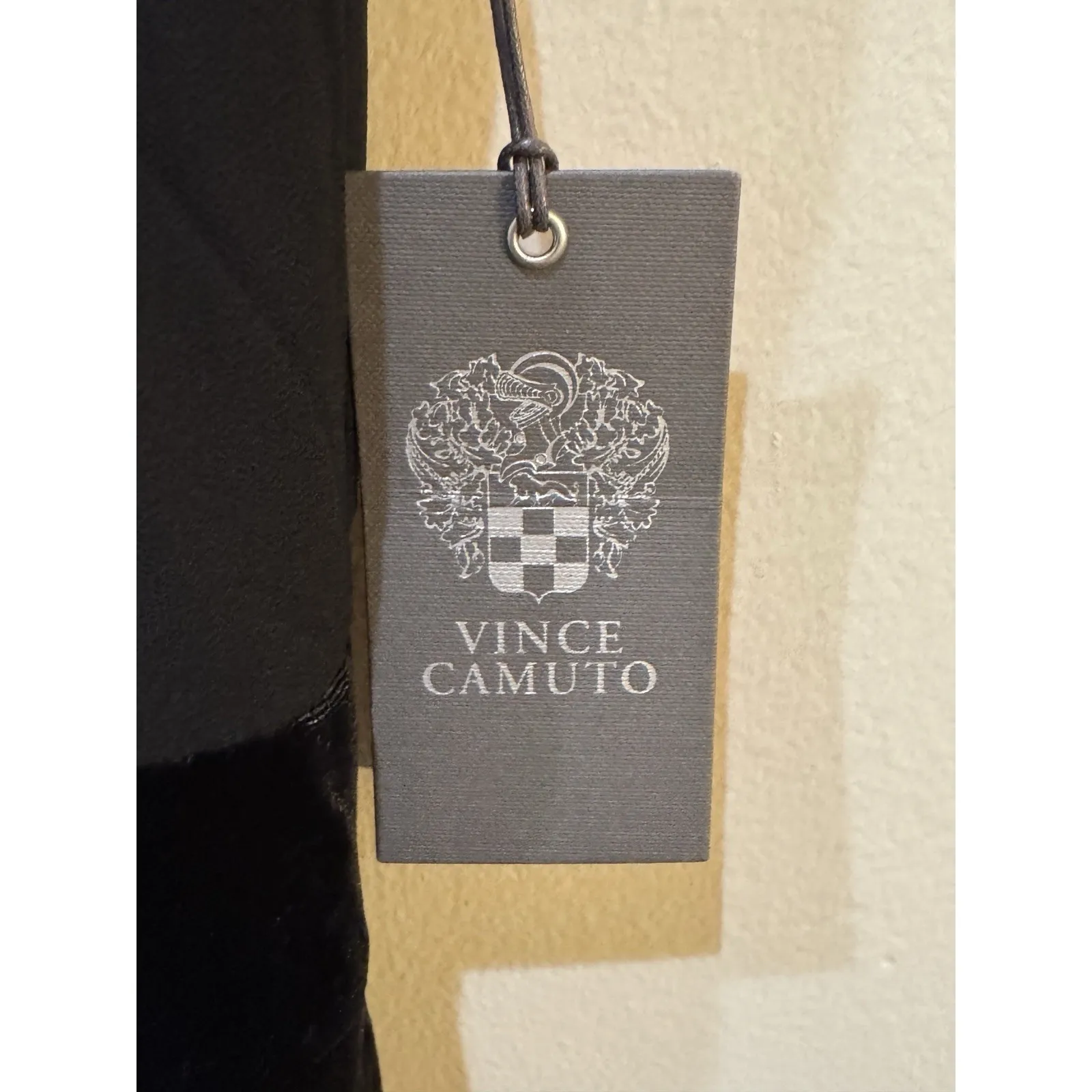 Vince Camuto Jumpsuit‎ Womens Size 8 Chiffon Velvet Black Formal Holiday Sheer - Image 7