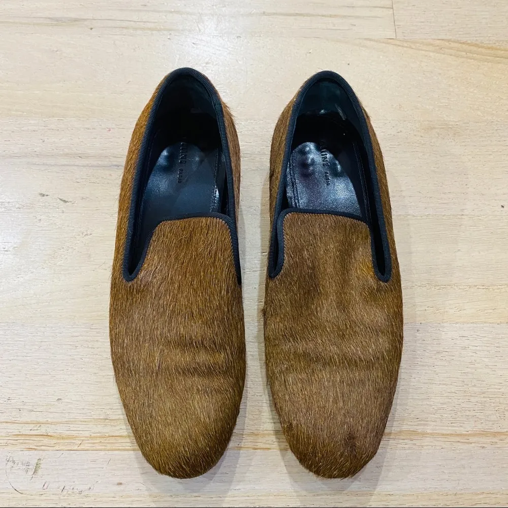 CELINE ponyhair loafers in brown. Made in Italy. - Image 2