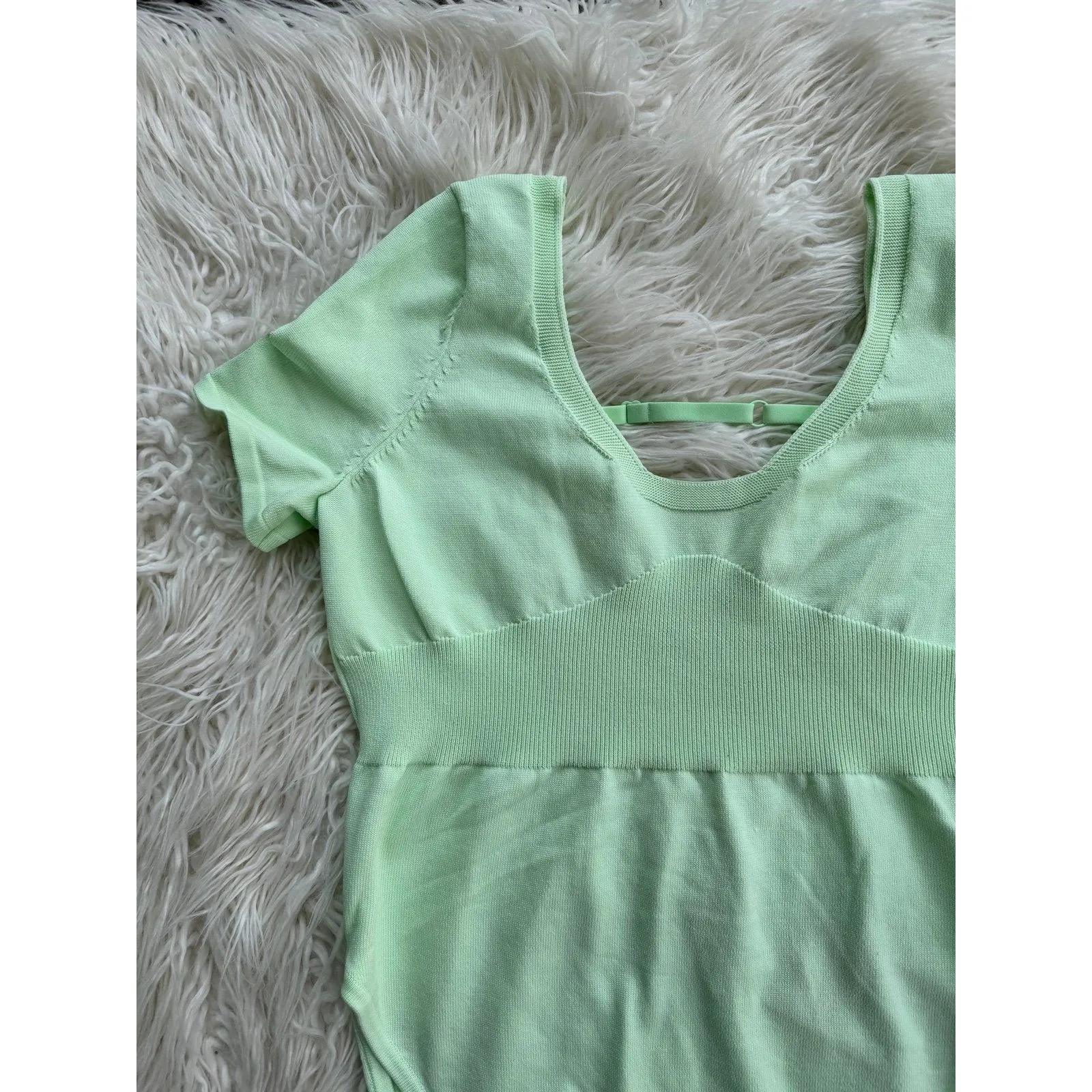 Nike Chill Knit Bodysuit Mint Green Size Large - Image 5