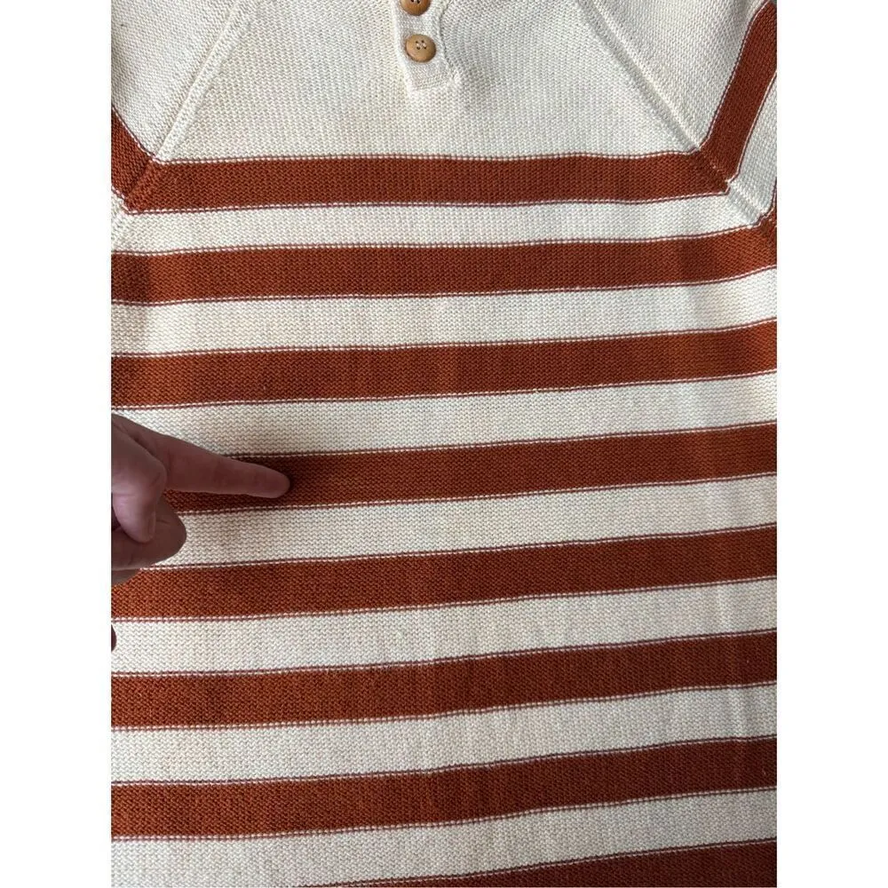 Free People Beach 100% Cotton Striped Renegade Tunic Sweater - Image 9