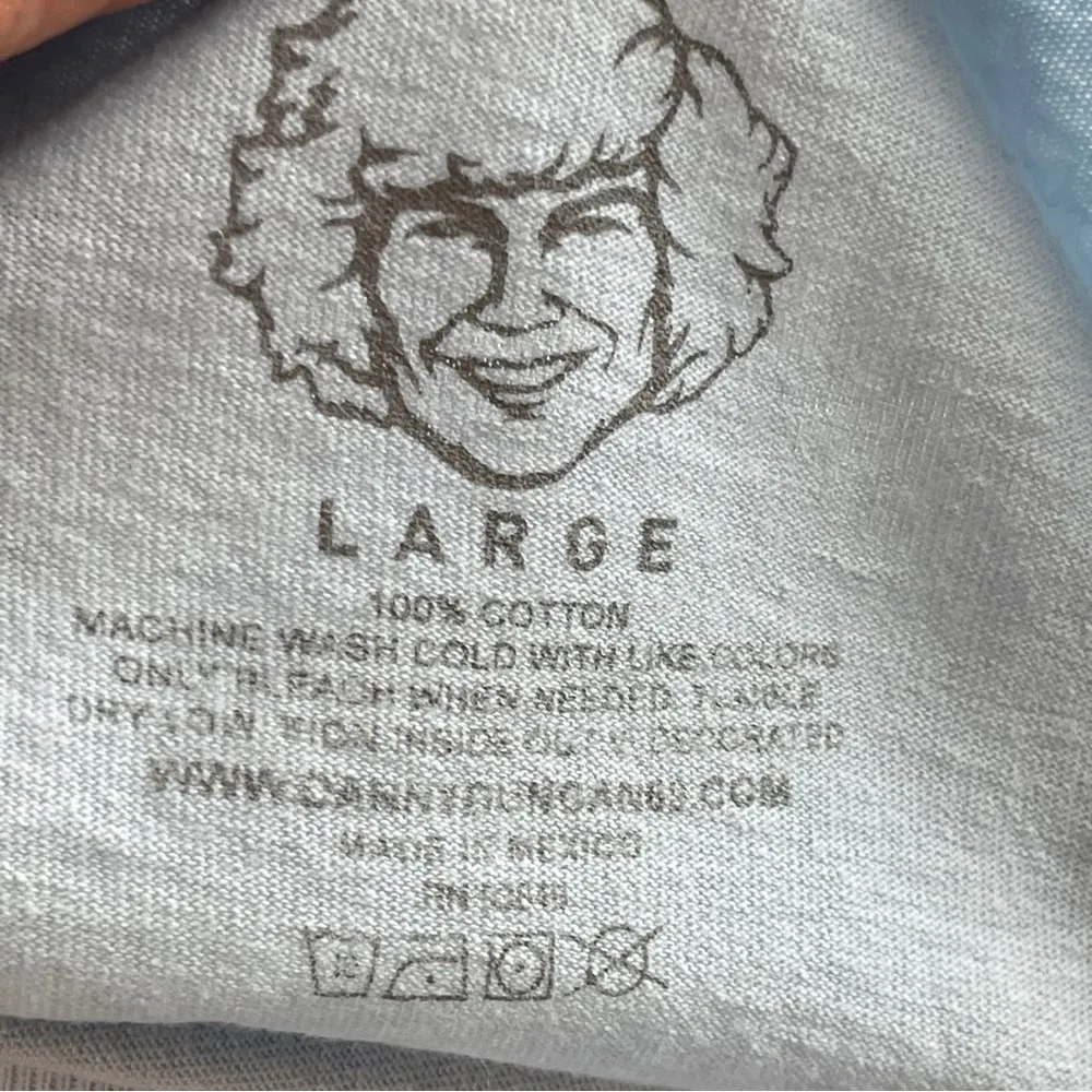 DANNY DUNCAN | Blue Long Sleeve VIRGINITY ROCKS Graphic Tee Sz L - Image 4