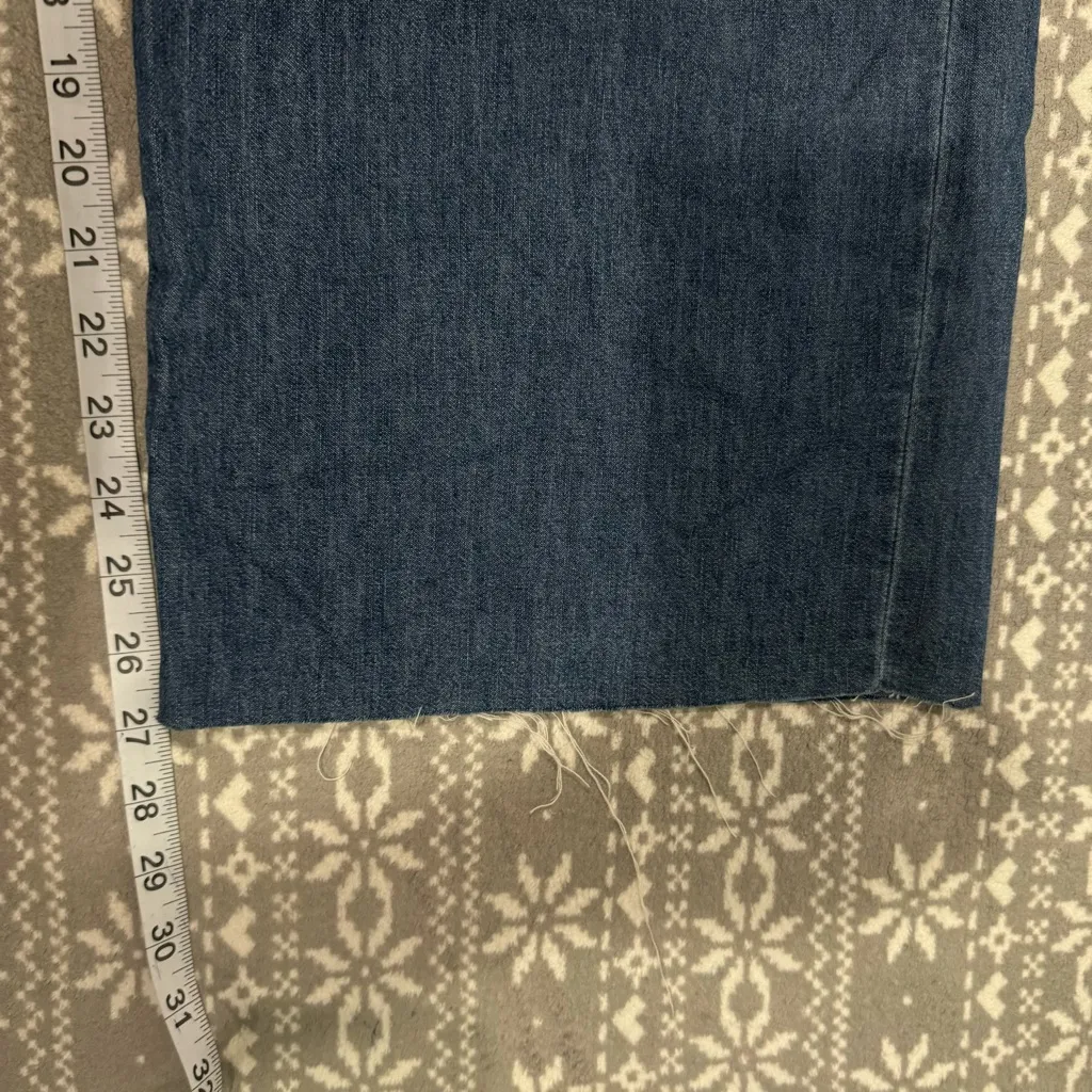 NWT L'AGENCE Danica High Rise Wide Leg Raw Hem Jeans Size 30 - Image 12