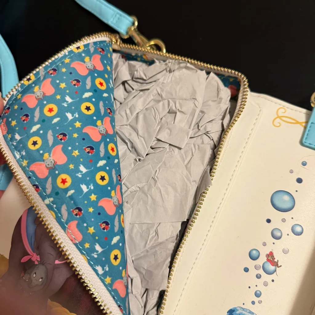 Loungefly Disney Dumbo Blue Crossbody Bag - Image 6