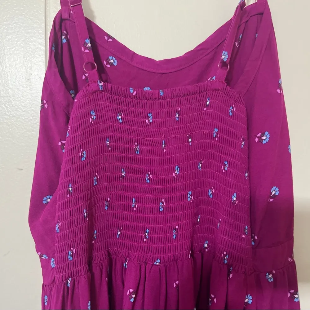 Old Navy Womens Purple Floral Dress Size XS - Image 7