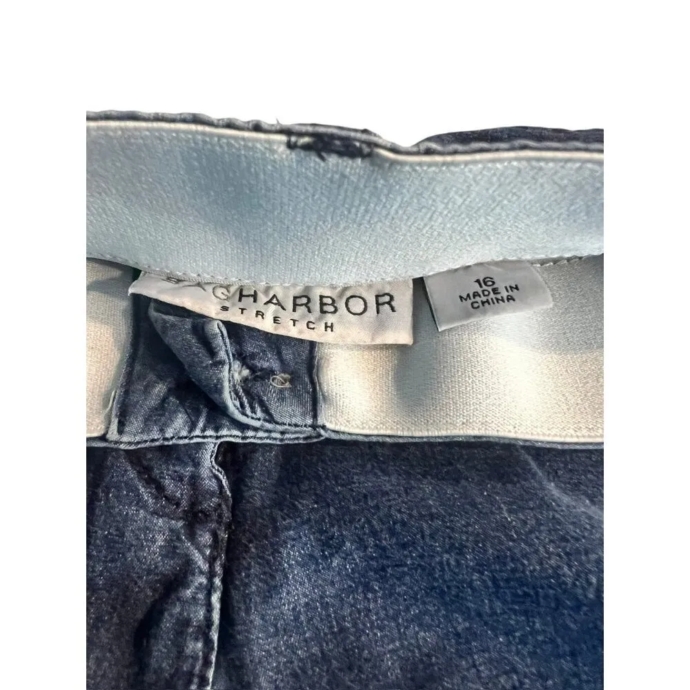 Sag Harbor Women's Blue Denim Capris - Image 3