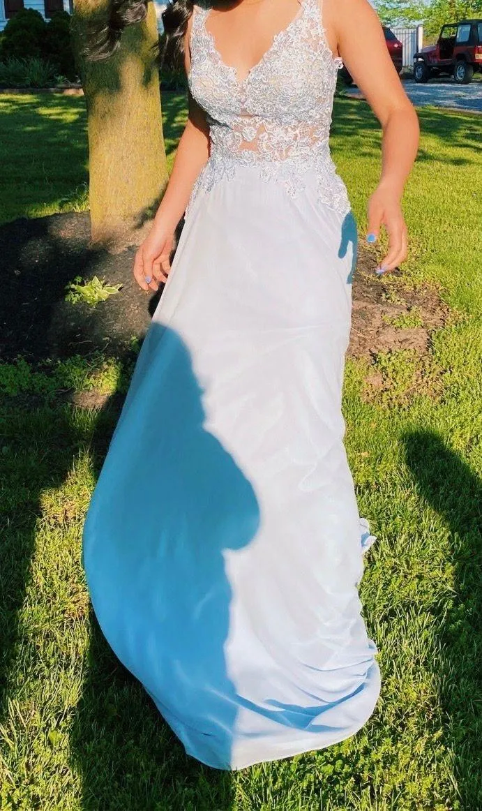 AMARRA Prom Dress Blue Size 00 - Image 4