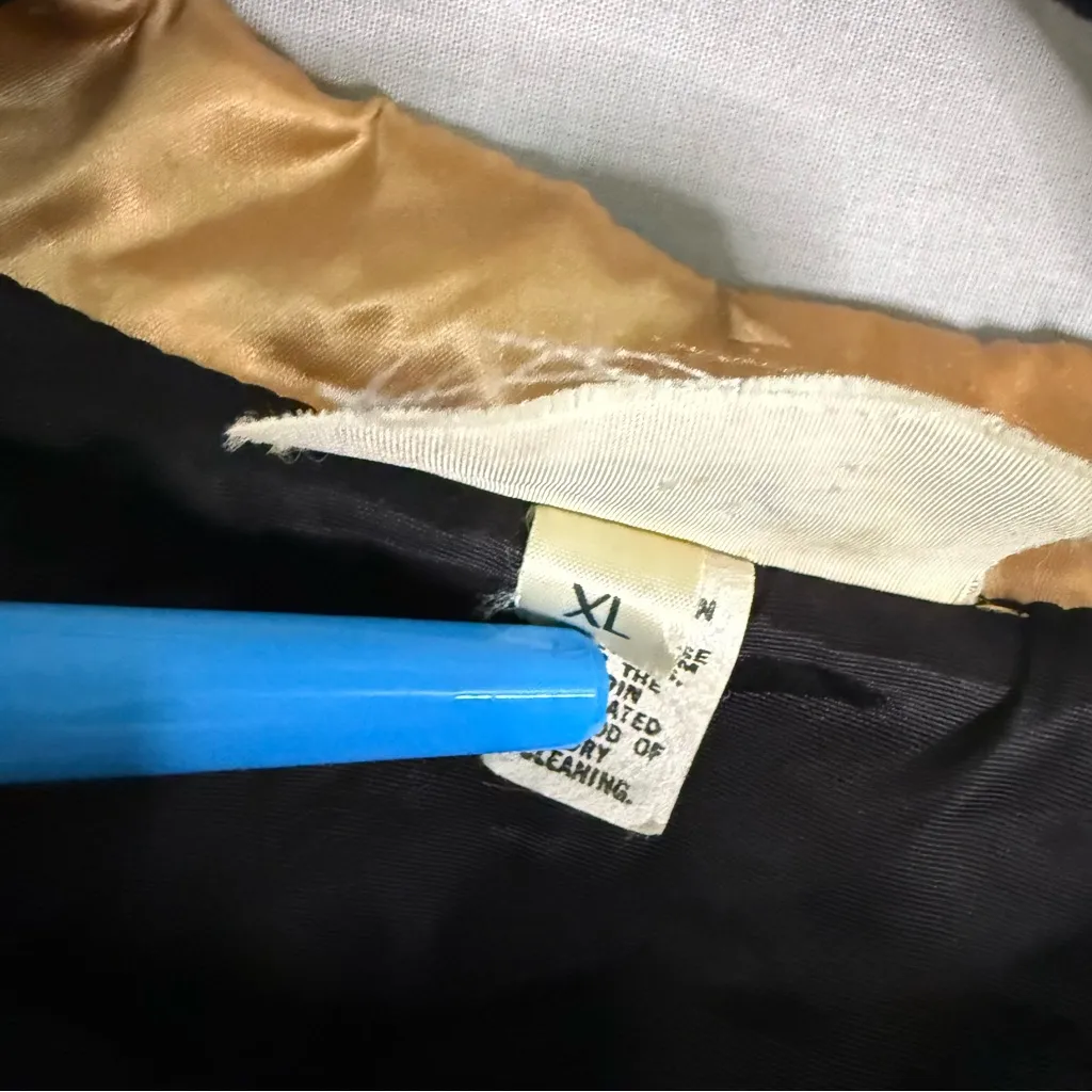 VTG Excalibur Hotel Casino Las Vegas Copper Gold Bomber Jacket Vintage Size XL - Image 7