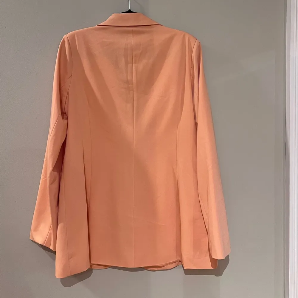 VICI Orange Confidence Double Breasted Linen Blazer - Image 4