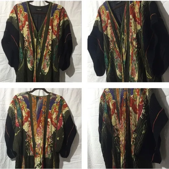 JANET KANEKO Long Jacket 👘 One of a Kind Art Garment Vintage Kimonos, O/… Black Size undefined - Image 3