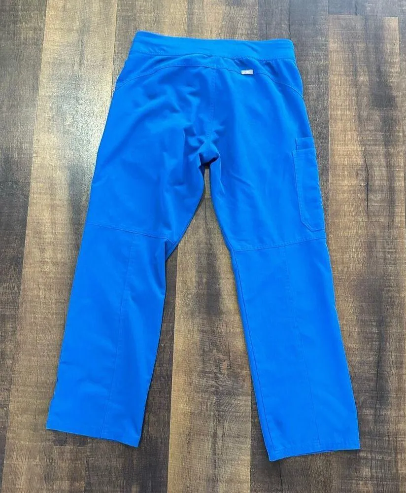 Figs Royal Blue Kade Cargo Scrub Pants Size Medium/P - Image 6