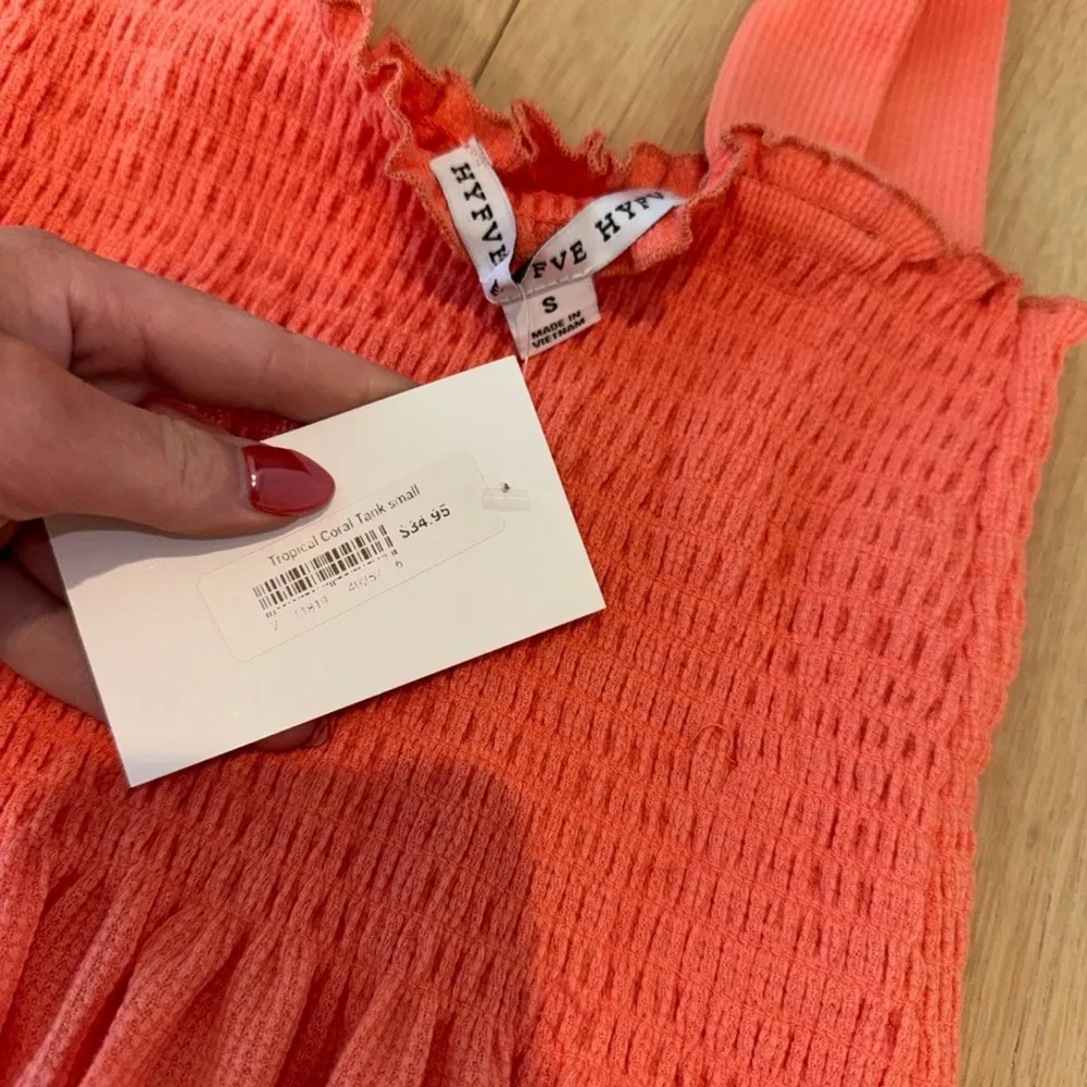 NWT  Coral Smocked Tank - Image 2