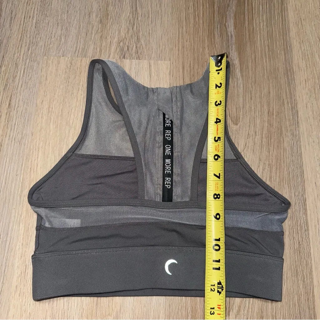 Zyia Active Gray & Black One More Rep Sports Bra - Size XS - Image 6