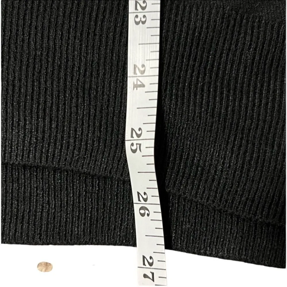 Sweet Romeo Black High-Low Turtleneck Sweater MEDIUM Lagenlook Minimalist - Image 9