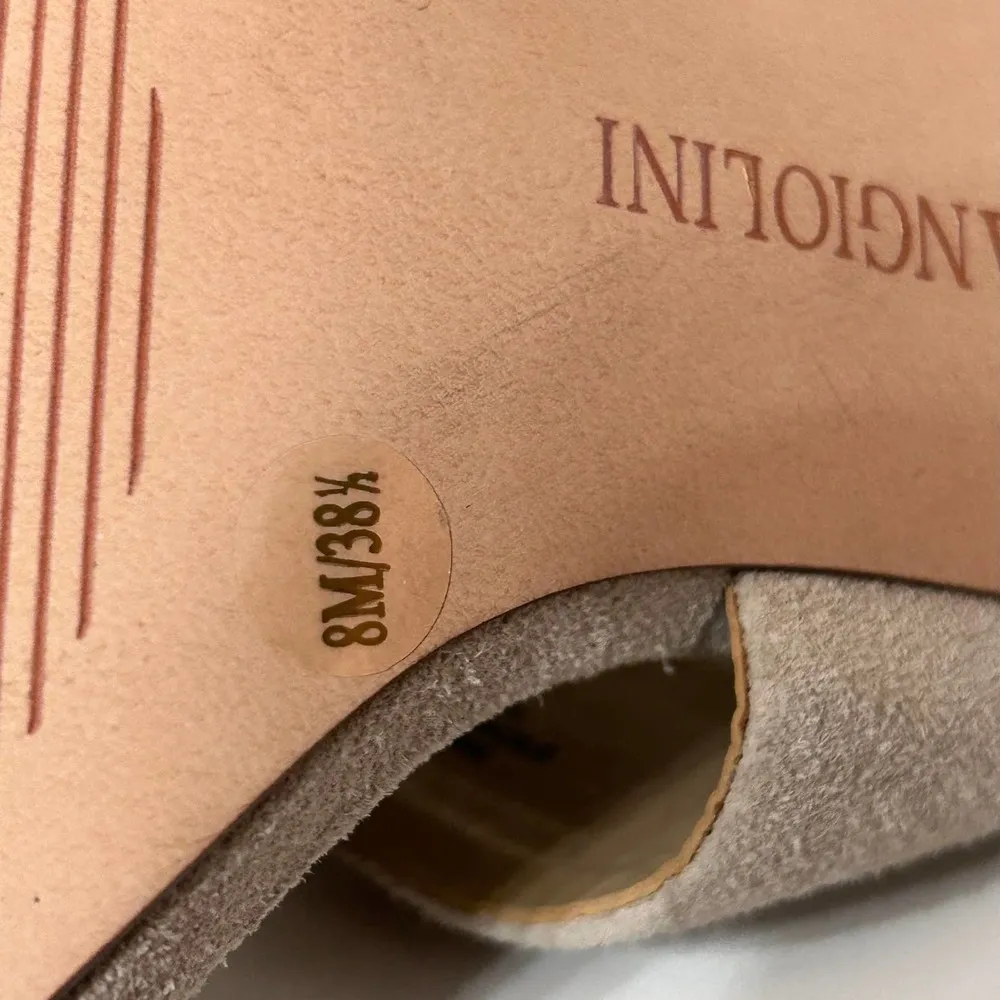 Enzo Angiolini Suede and Metallic Sandal Mixed Media Suede Leather Size 8 - Image 8