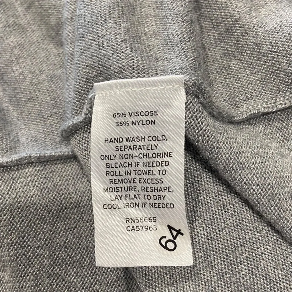 Nordstrom Lingerie Wrap Sweater Gray Size M - Image 4