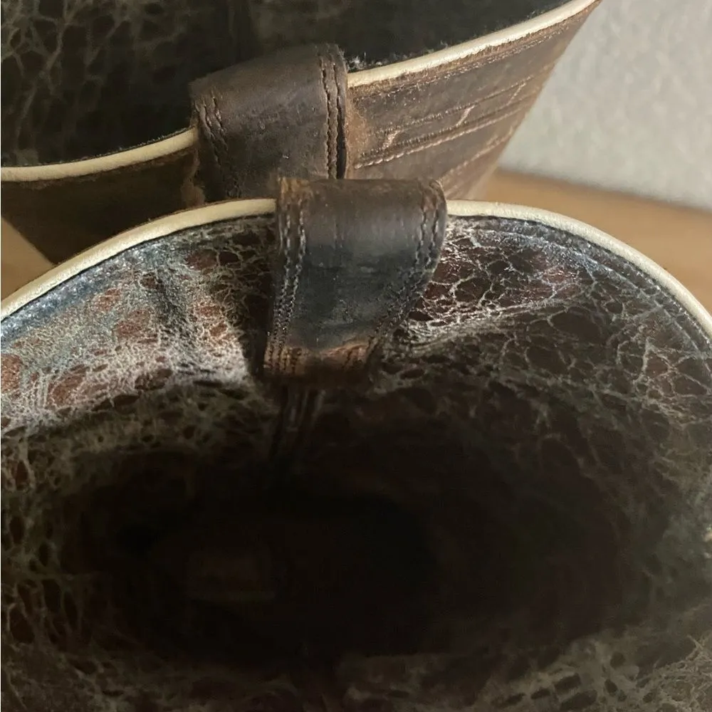 ARIAT Women’s Magnolia Western Boots Distressed Brown 7.5 B Rodeo Boho - Image 12