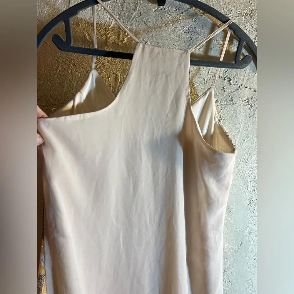 Charlotte Russe Multicolor Geometric Print Women's Dress, sequins yellow, gold - Image 7