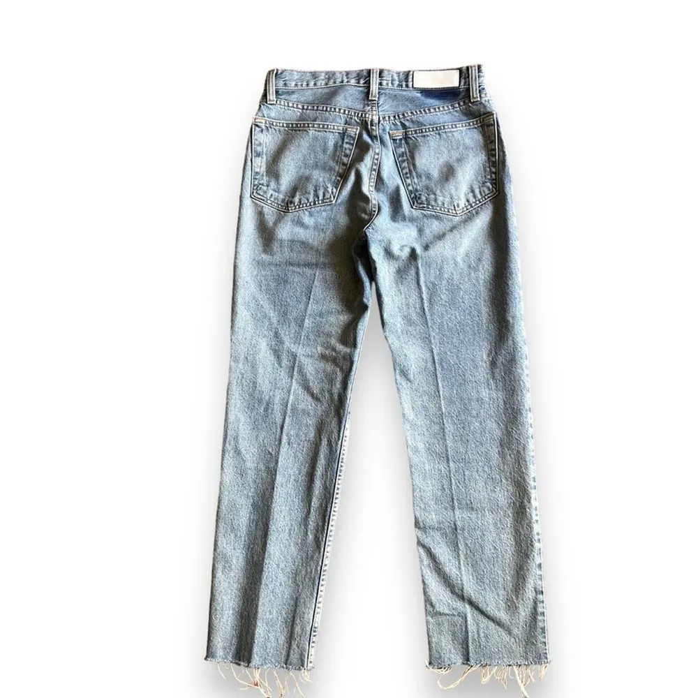RE/DONE  Originals High-Rise Stovepipe Light Rinse W/Rips- Size 26 - Image 2