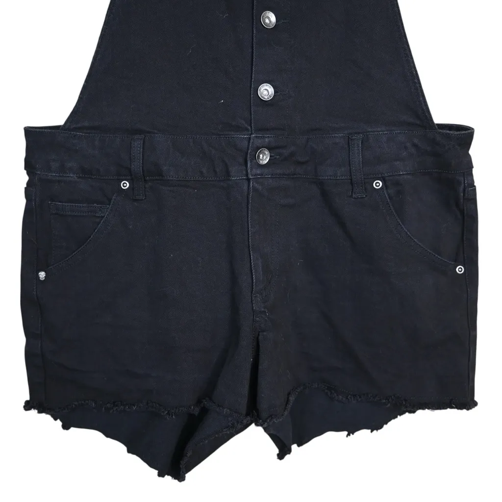 HT Denim Women's 12 Black Denim Shortall - Image 5