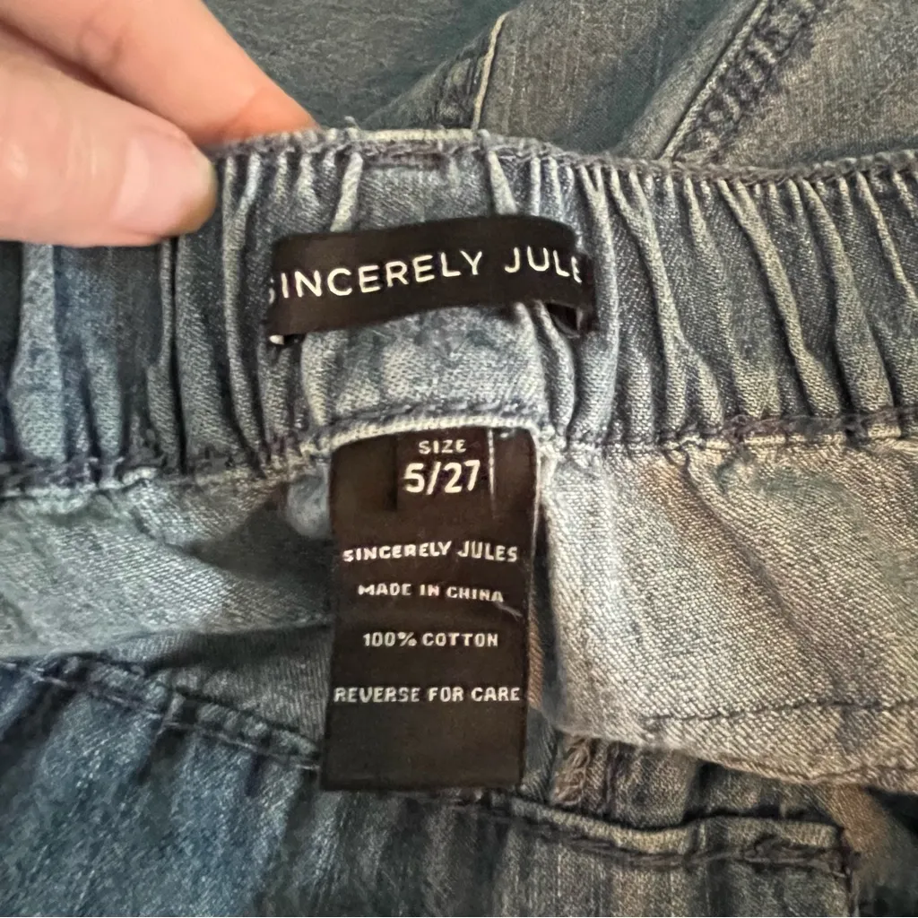 Sincerely Jules Light Blue Flare Jeans Size 27 - Image 6