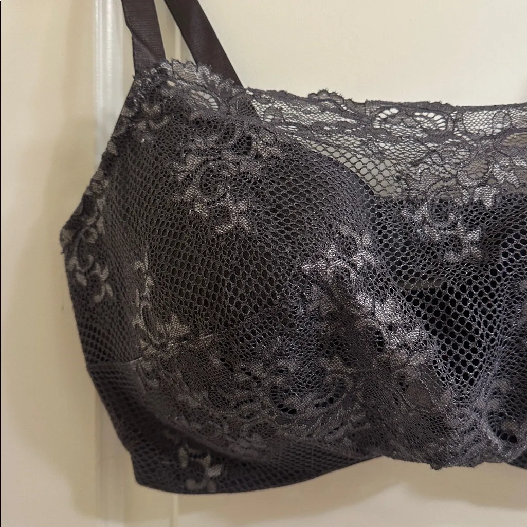 Soma Oh My Gorgeous Bridget Cami Bra NEW 36DDD Iron Silver Diamond Gray Size undefined - Image 3