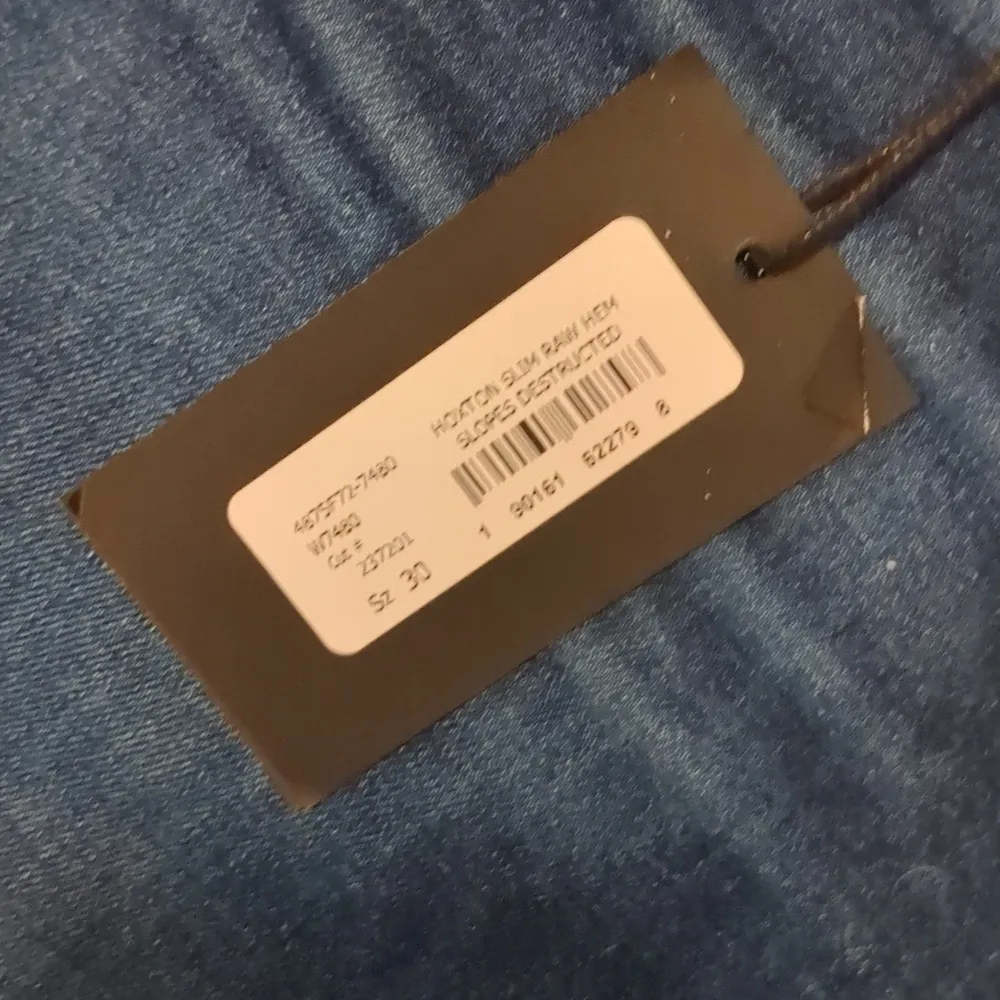 Paige hoxton slim raw hem slopes destructed jeans size 30 - Image 5