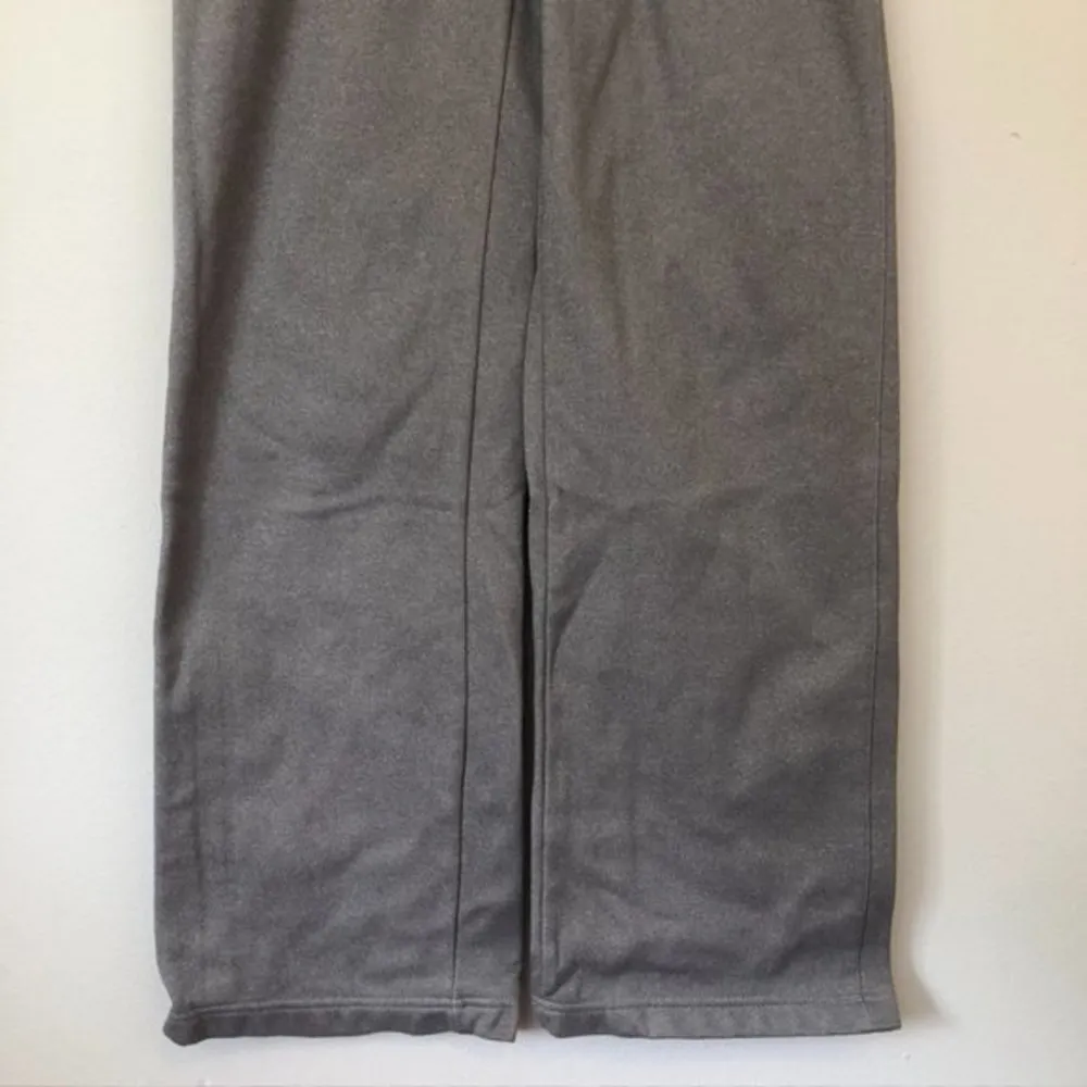BOOMBAH Solid Heather Gray Elastic Waist Fleece Lined Sweats Sweatpants Small - Image 3