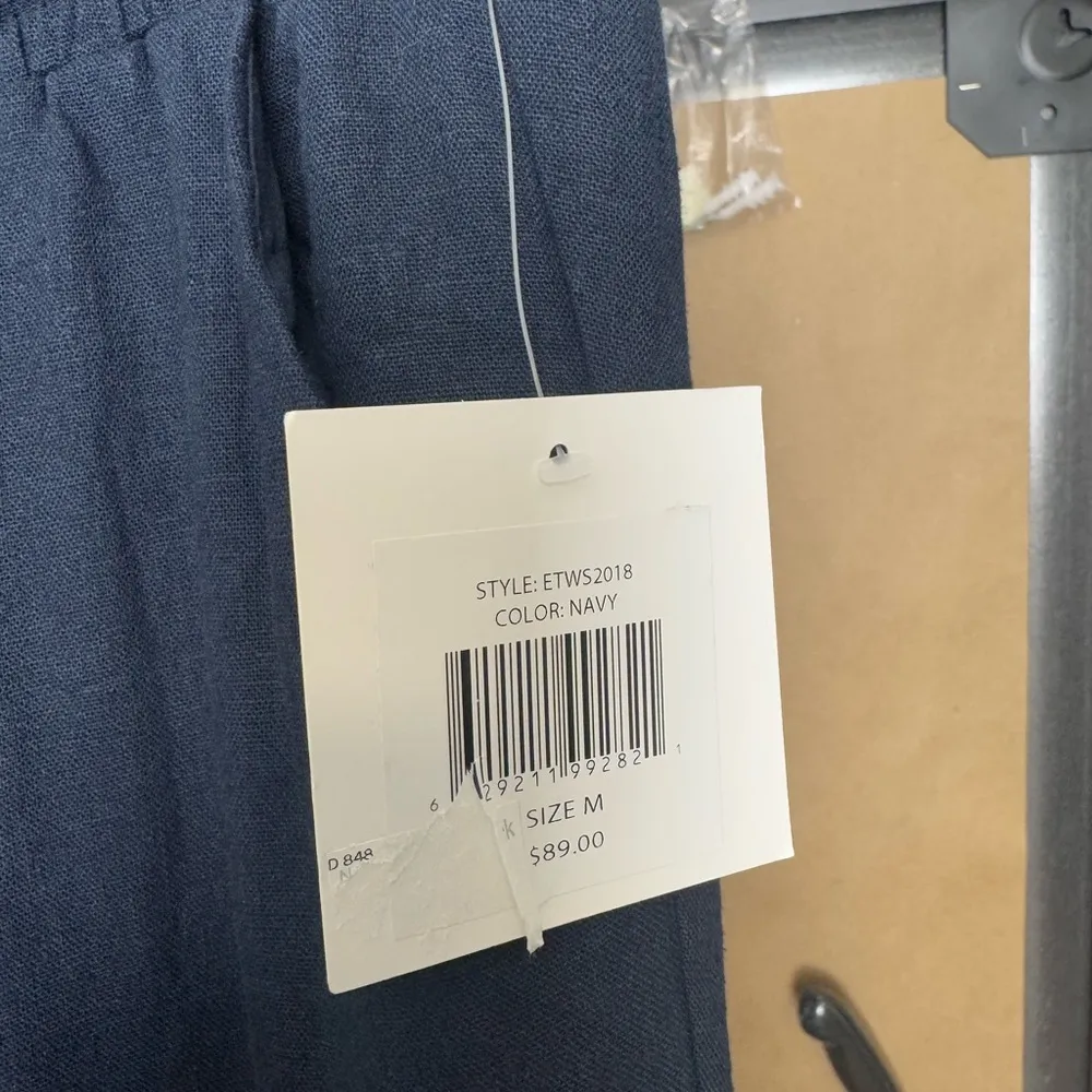 NWT Ellen Tracy Linen Wide Leg Pants - Image 3