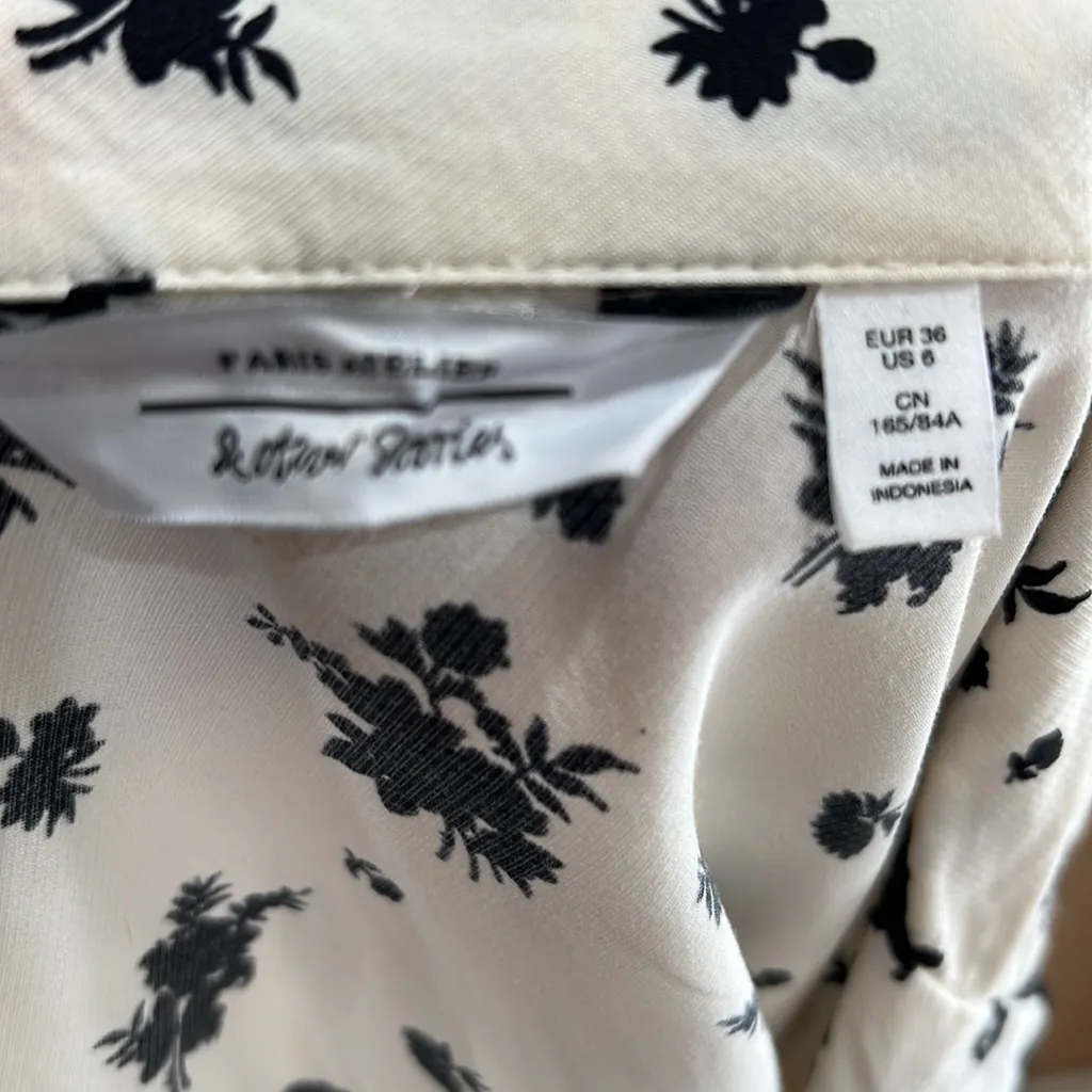 & Other Stories & other stories white floral button up shirt - Image 7