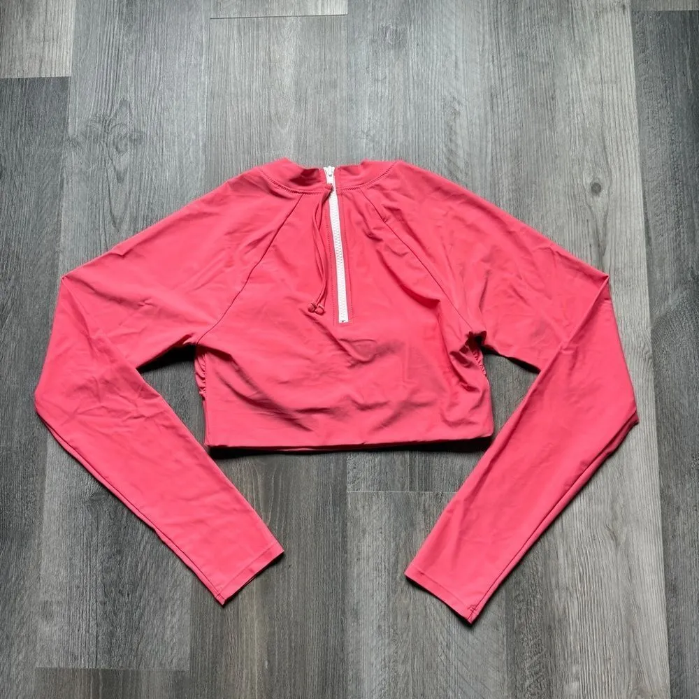 Salt Life Rash Guard Swim Top Cropped Long Sleeve Shirt - Image 5