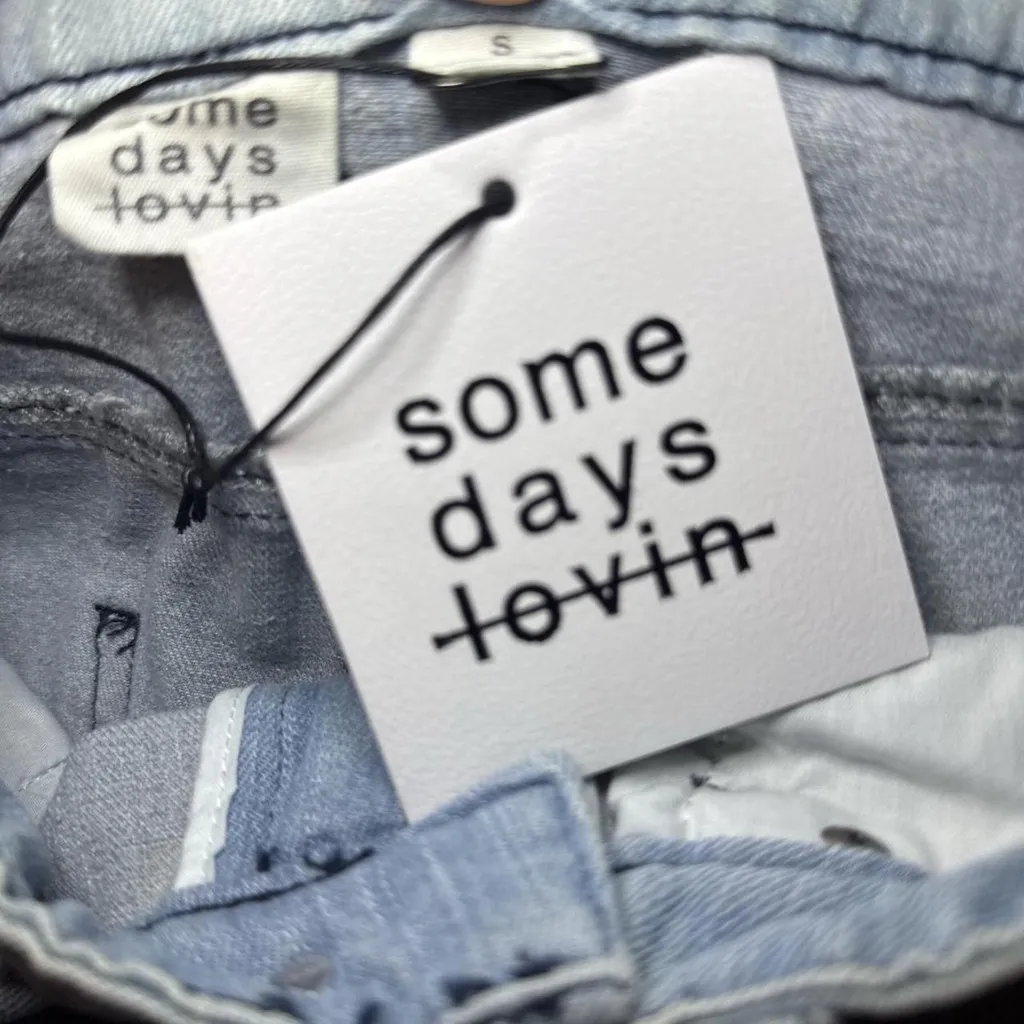 NWT RARE Somedays Lovin Skyfall Jean Bell Bottom Pants 👖 - Image 8