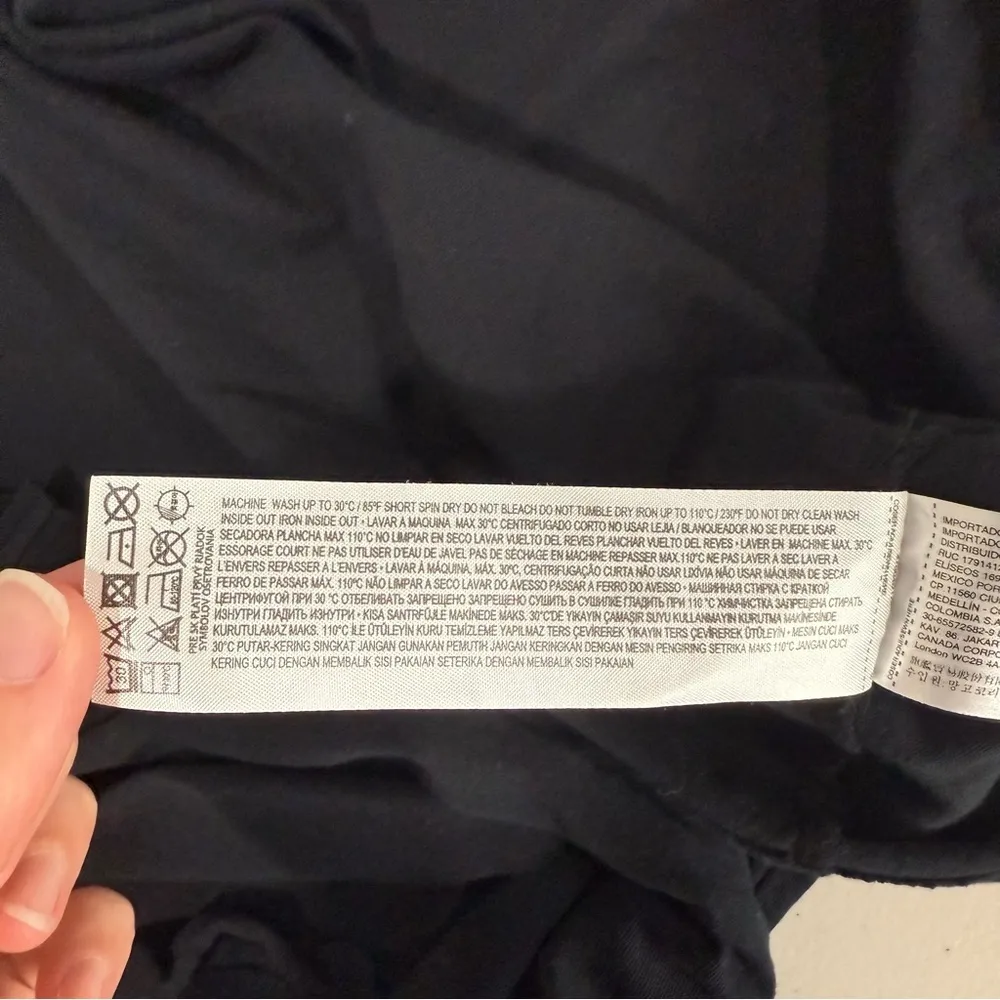 Mango Black Long Sleeve Top Size Medium EUC - Image 11