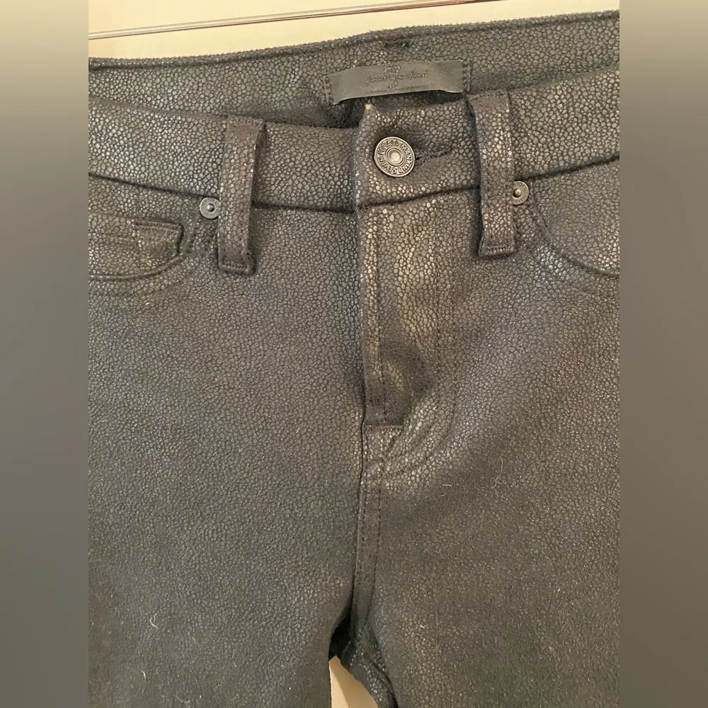 7 For All Mankind Gwenevere Metallic Foil Glitter Skinny Jeans size 26 - Image 4