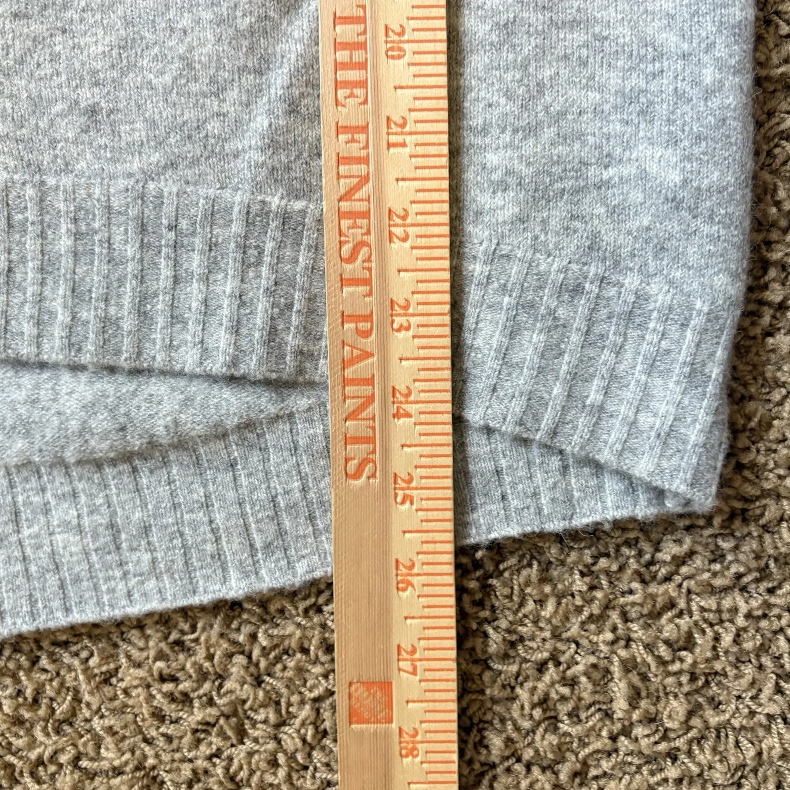 J. Crew Turtleneck Sweater in Supersoft‎ Yarn Size Small Gray Wool Alpaca AF023 - Image 5