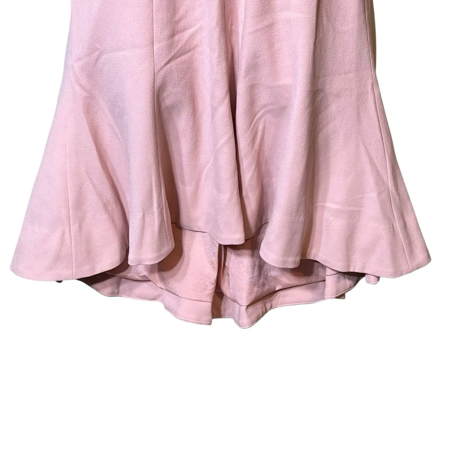 Dress the Population Fit & Flare Dress XS Pink Bettie Cap Sleeve Plunging Party - Image 11