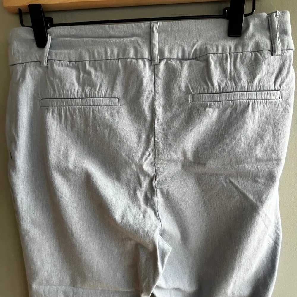 HILARY RADLEY Cropped Blue Chino Pants Business Casual Trousers Classic Minimal - Image 9