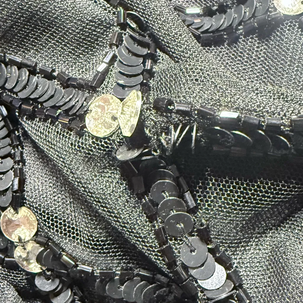 NWT Mac Duggal #9109 Sequin Embellished Long Sleeve Gown Dress Black Size 0 NEW - Image 17