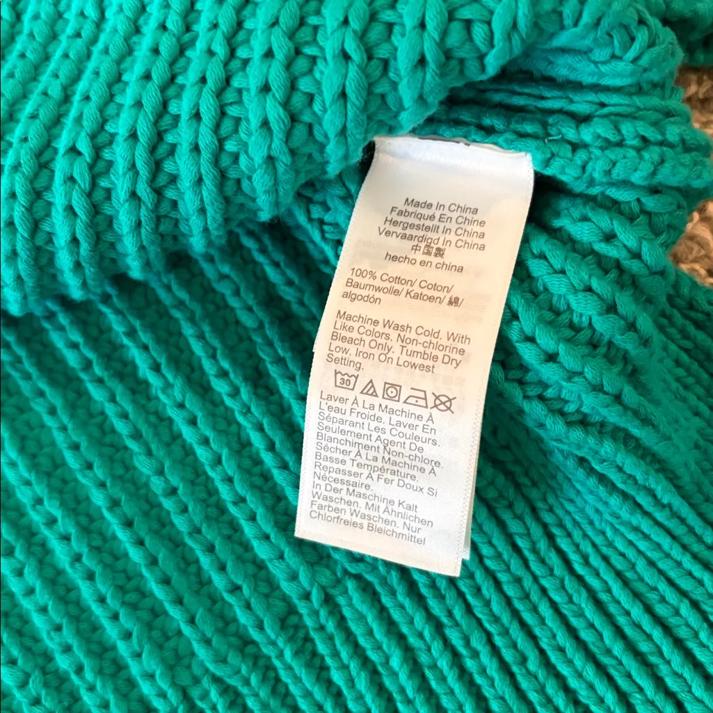 NWT JCrew Cotton Knit Polo Collar Sweater Sz S/M - Image 8