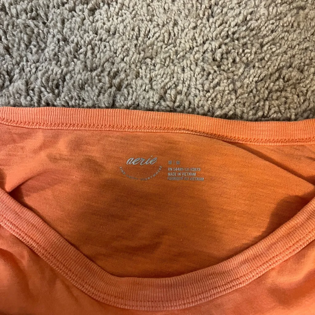 Aerie Orange Twist Front Top - Image 4