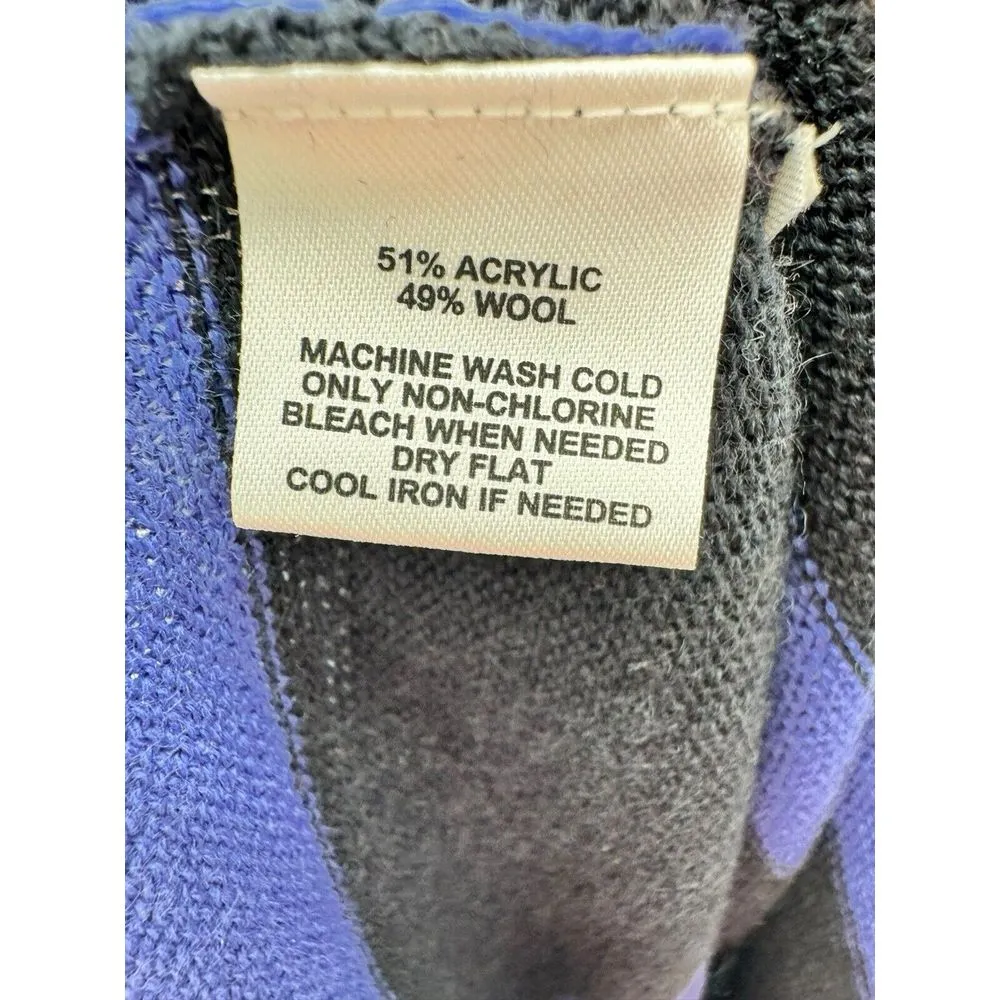 Ann Taylor LOFT Large Stripe‎ Colorblock Wool Blend Sweater Dress Career Casual - Image 3