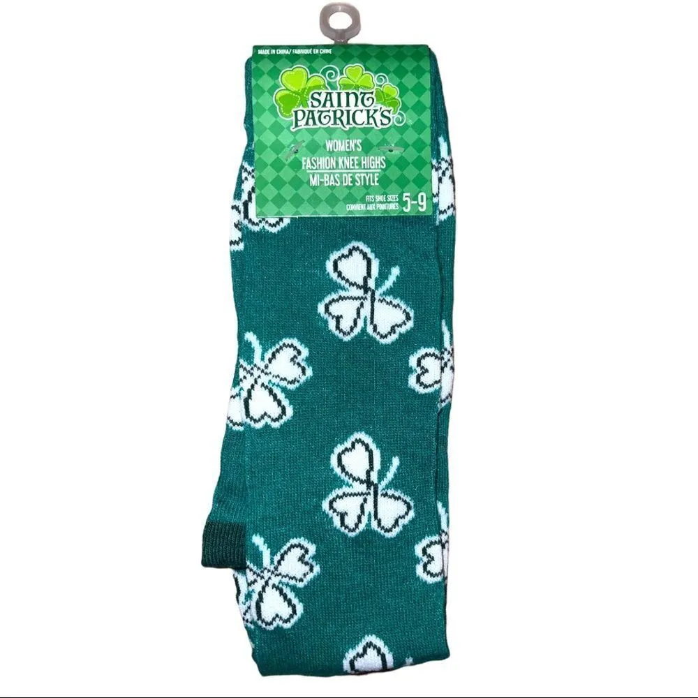 NWT! Set of 4 adorable St. Patrick’s Day knee high fashion socks! - Image 4